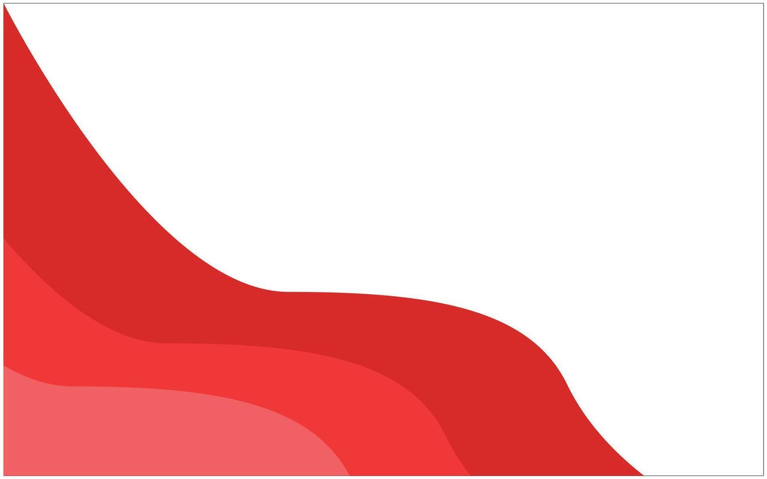 Background wave red and white vector