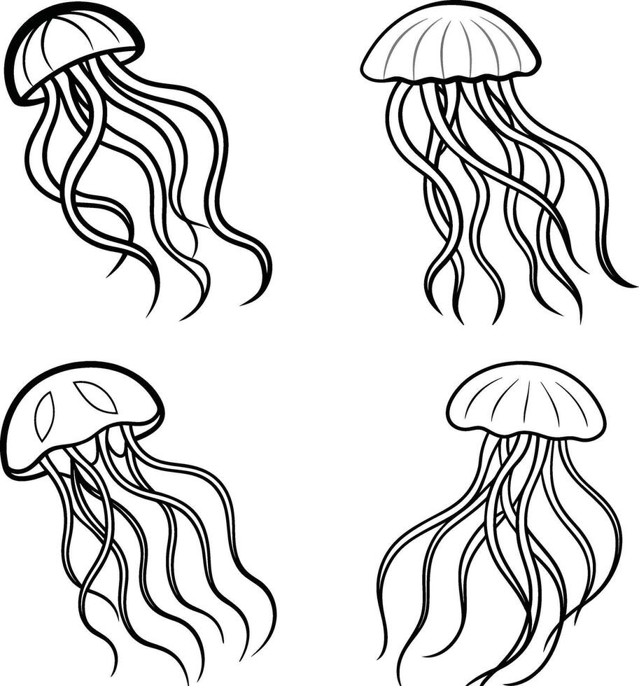 Flowing Line Art with Elegant Curves Collection vector