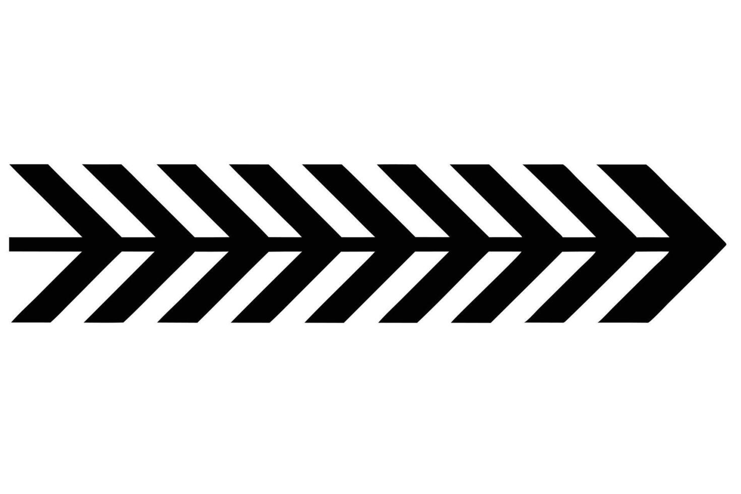 Black and White Arrow Graphic for Design vector
