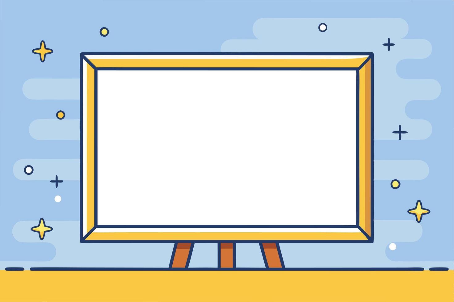 Empty Picture Frame Illustration for Design Projects vector