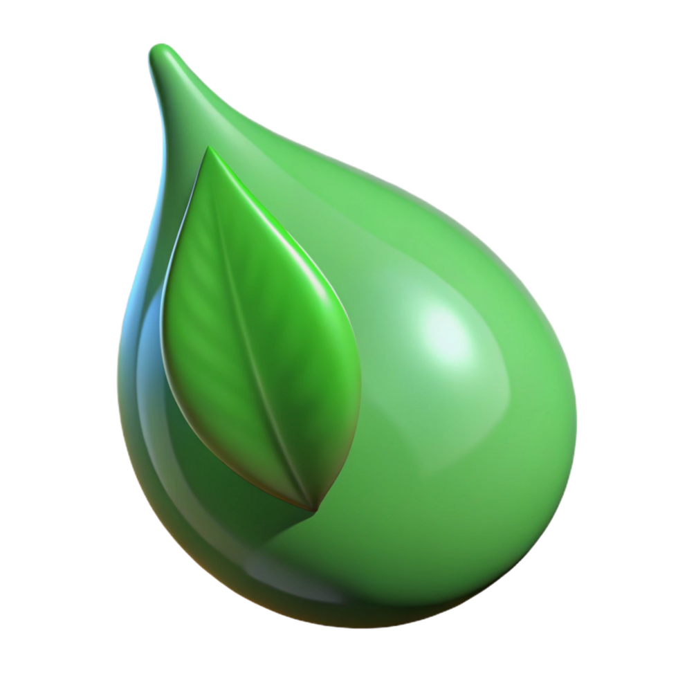 stunning creative Single dewdrop on a green leaf authentic png