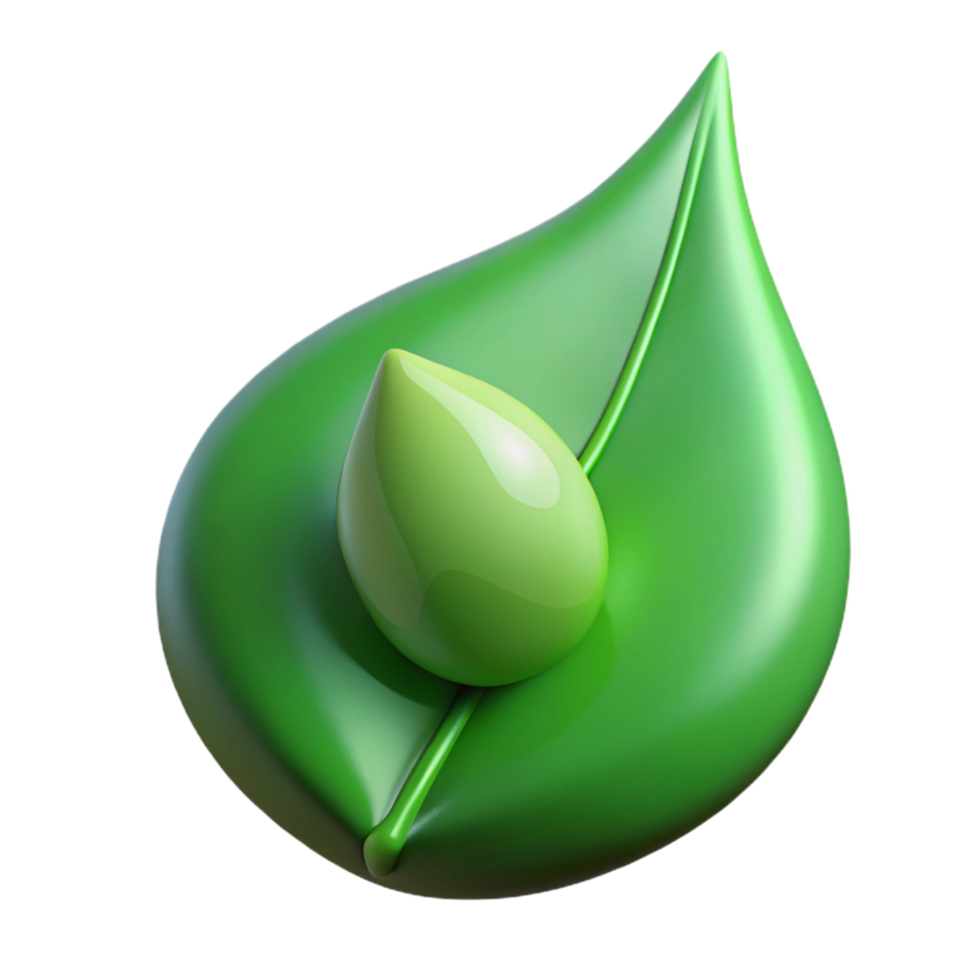stunning minimalist Single dewdrop on a green leaf detailed png