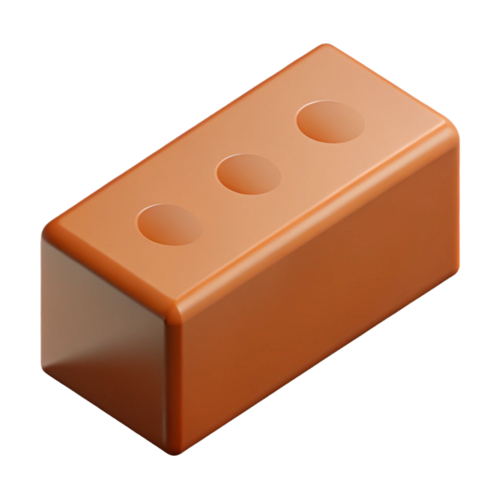 vibrant creative Single brick authentic png