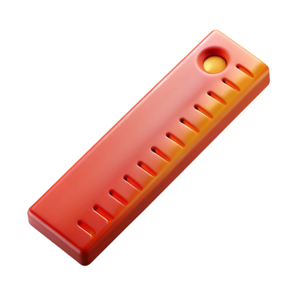 serene contemporary Architectural scale ruler professional png