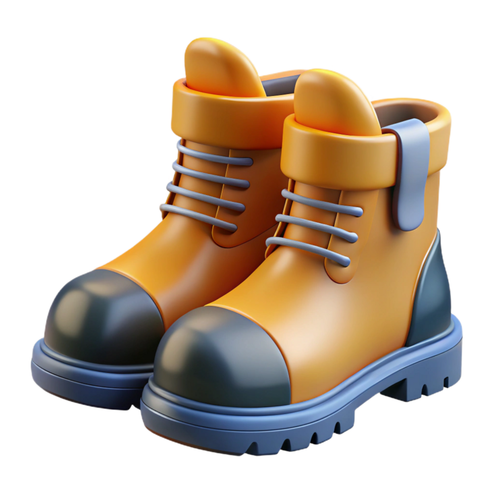 magnificent creative Pair of work boots authentic png