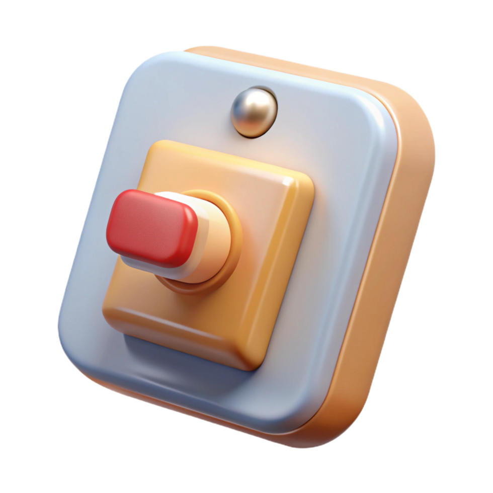 impressive artistic Light switch, toggle switch, electrical, 4K png