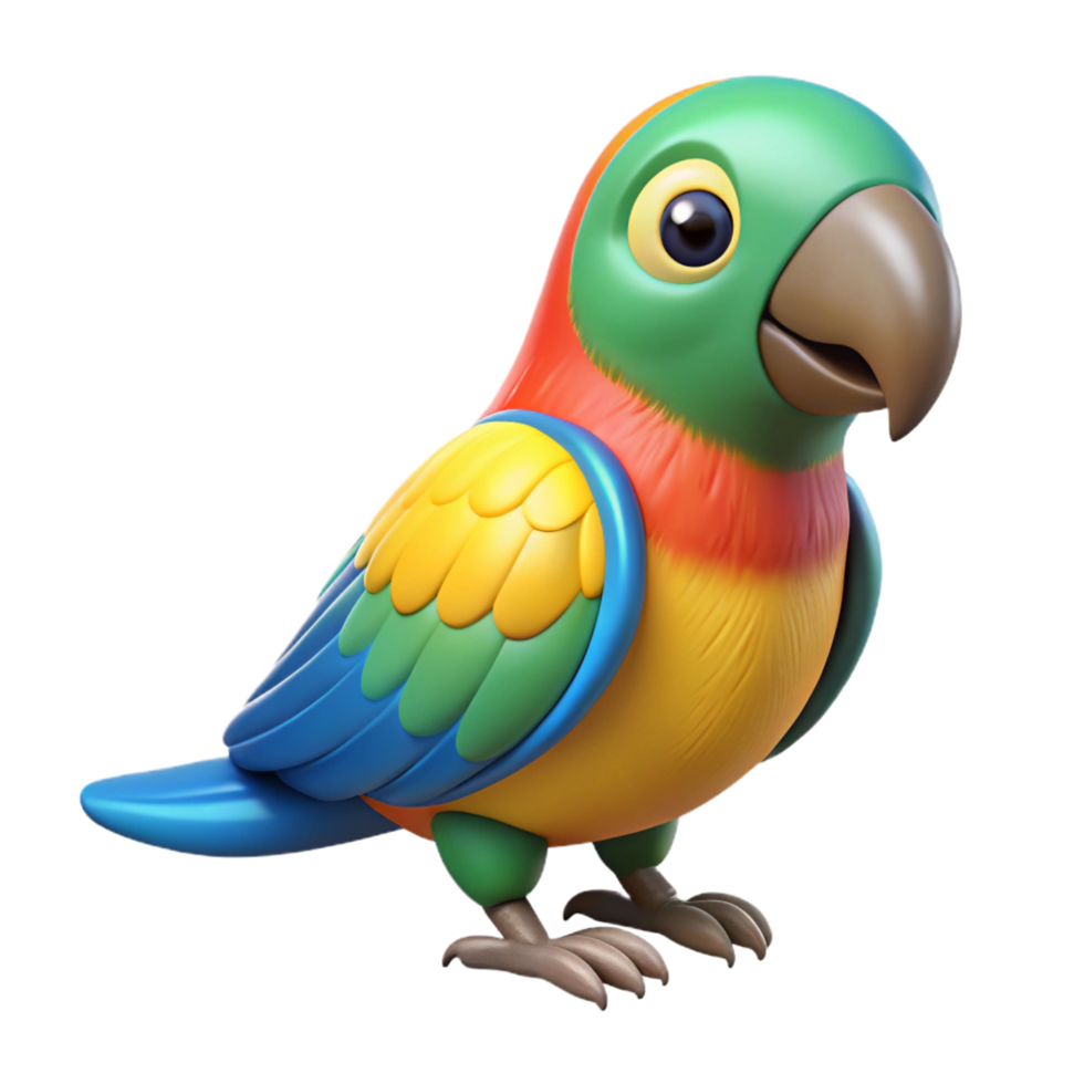 wonderful modern Colorful parrot genuine png