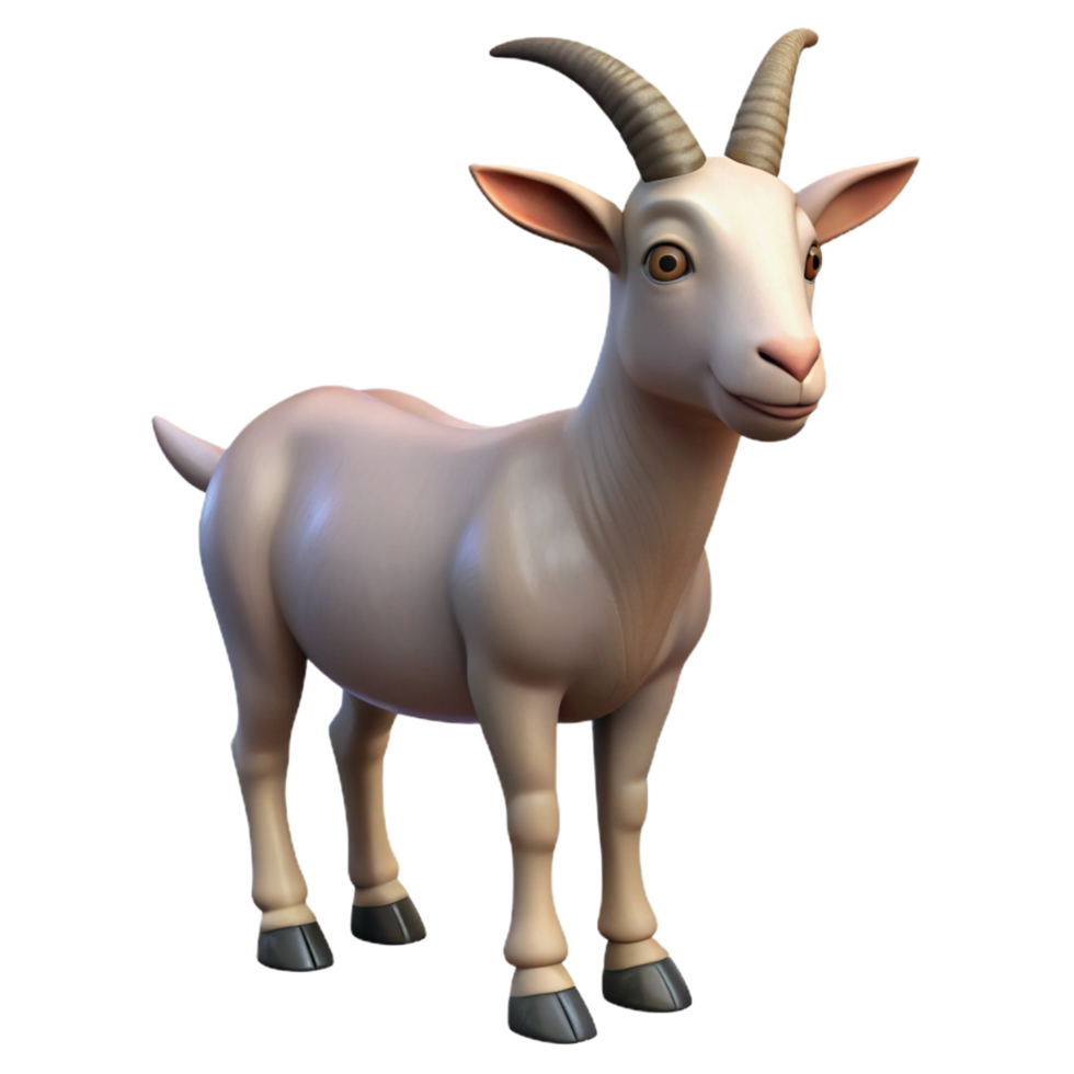 magnificent minimalist A goat with horns authentic png