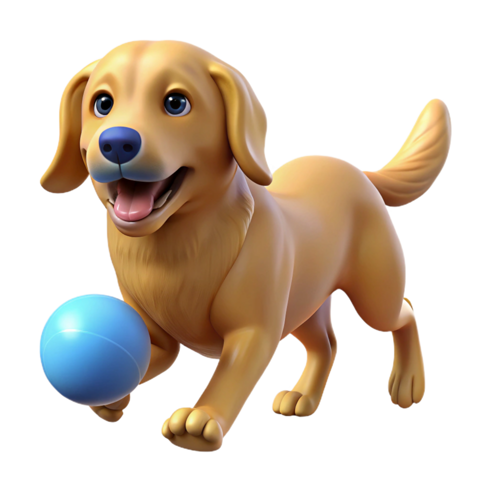 wonderful rustic A Golden Retriever dog retrieving a ball ball removed in post exclusive png