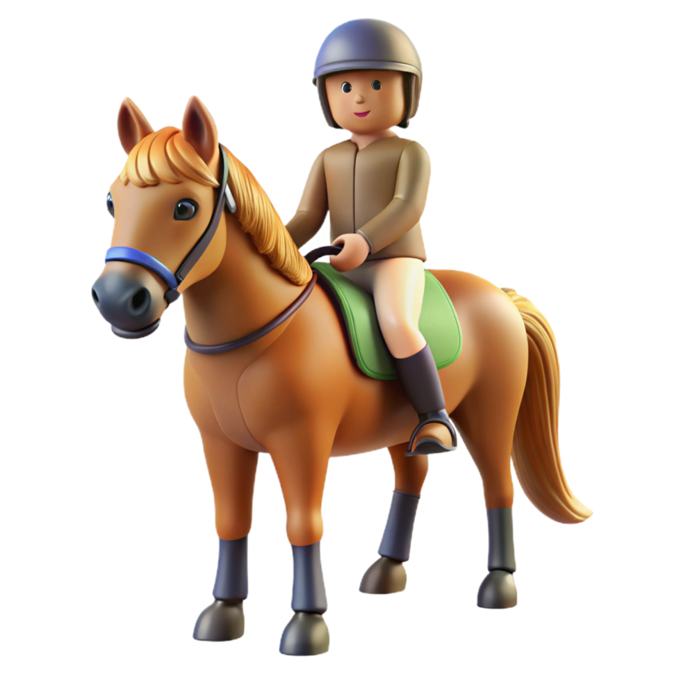 vibrant rustic A horse with a rider rider removed in post premium png
