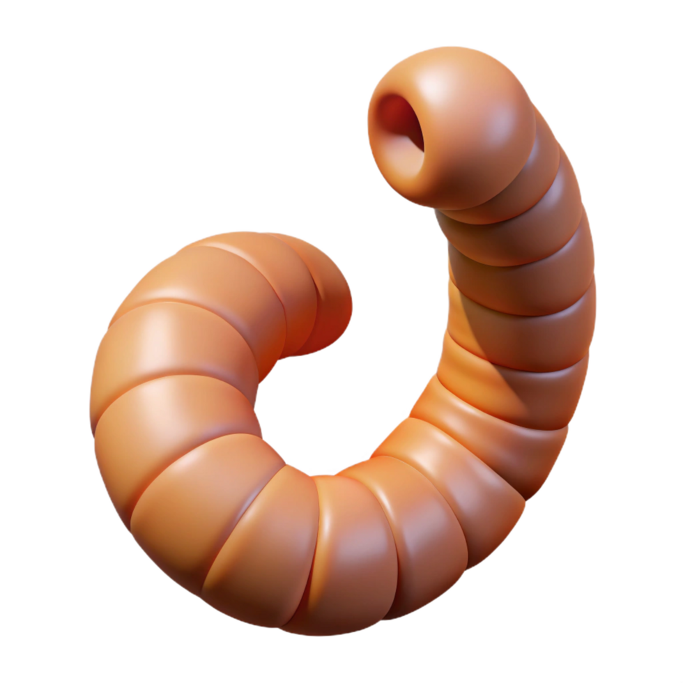 wonderful creative A worm wriggling in the dirt dirt removed in post authentic png
