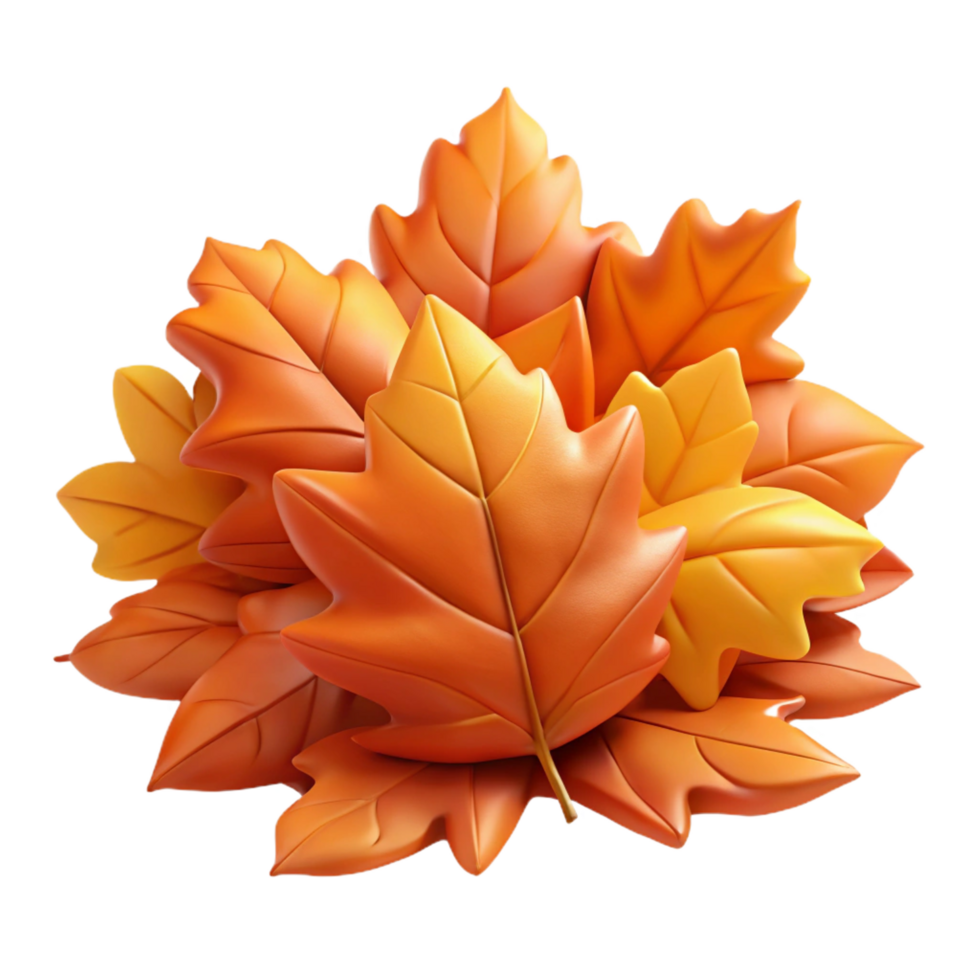 stunning artistic Pile of autumn leaves leaves only genuine png