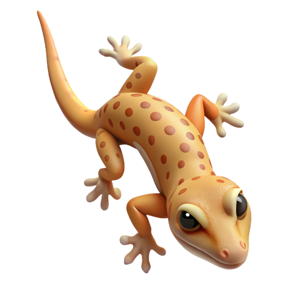 wonderful abstract A gecko climbing on a surface surface not visible high resolution png