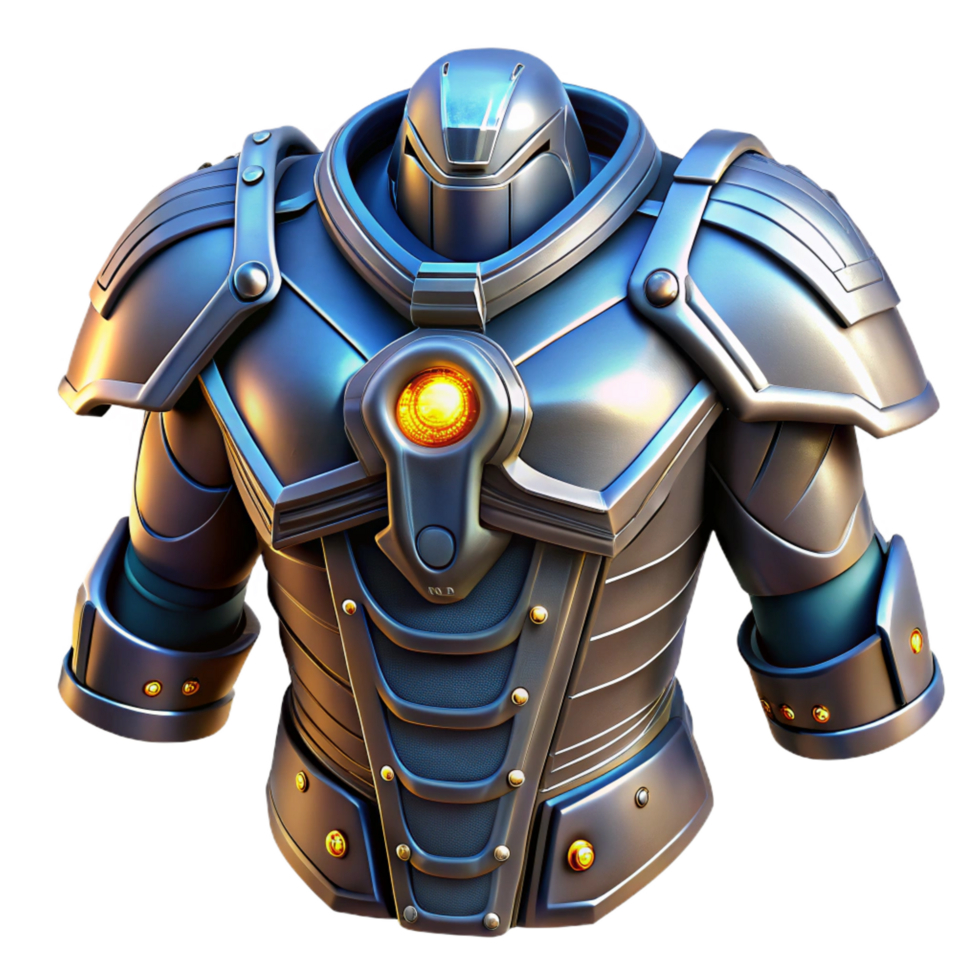 joyful exquisite Space marine armor, detailed, metallic, glowing lights, NO BACKGROUND with Transparent Background. elite png