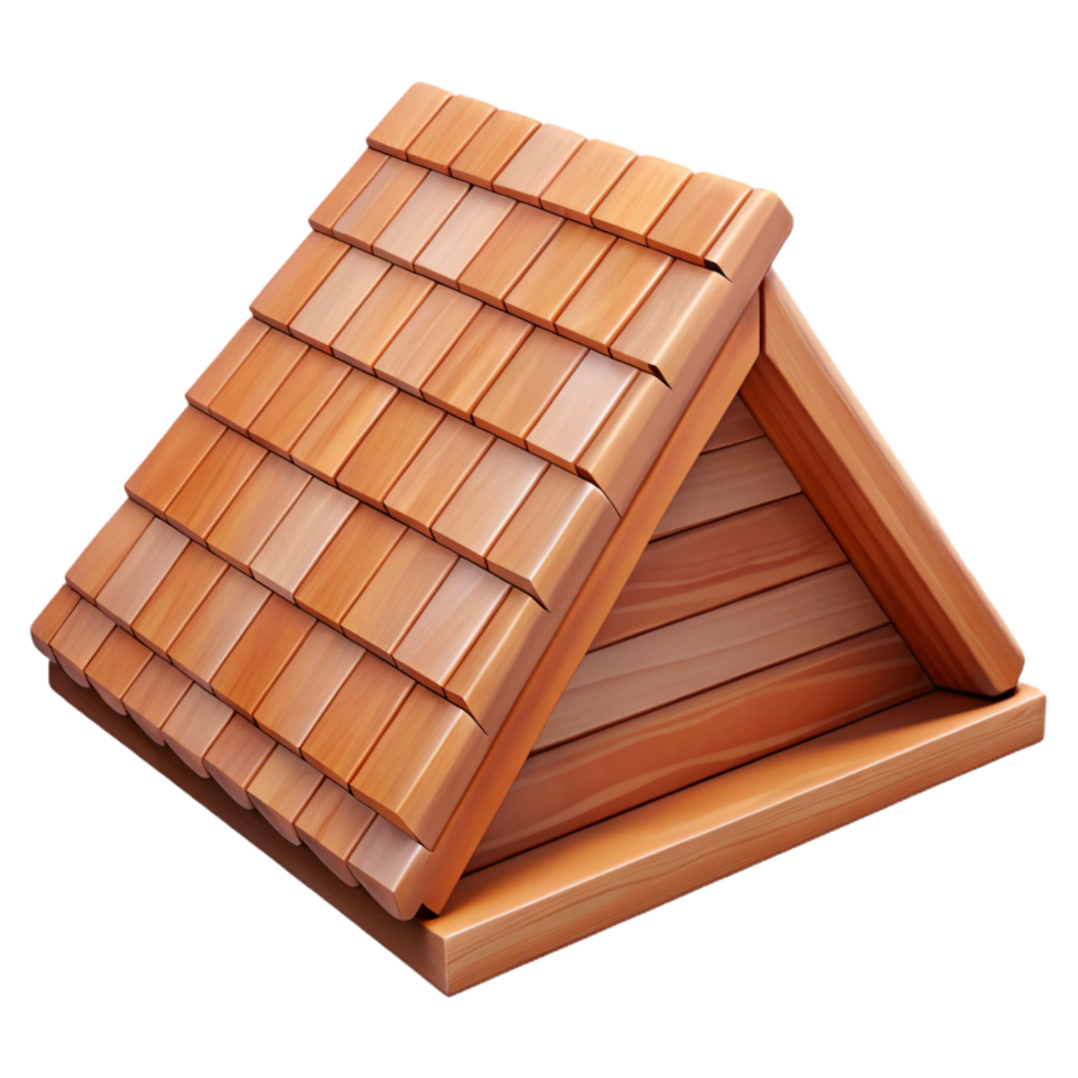 unforgettable victorian Wooden roof shingle, cedar wood, NO BACKGROUND with Transparent Background. artisan png