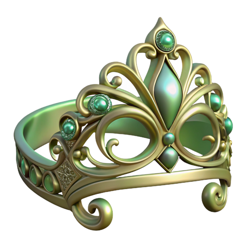 sumptuous abstract A single, intricate elven tiara with delicate filigree. NO BACKGROUND with Transparent Background. flawless png