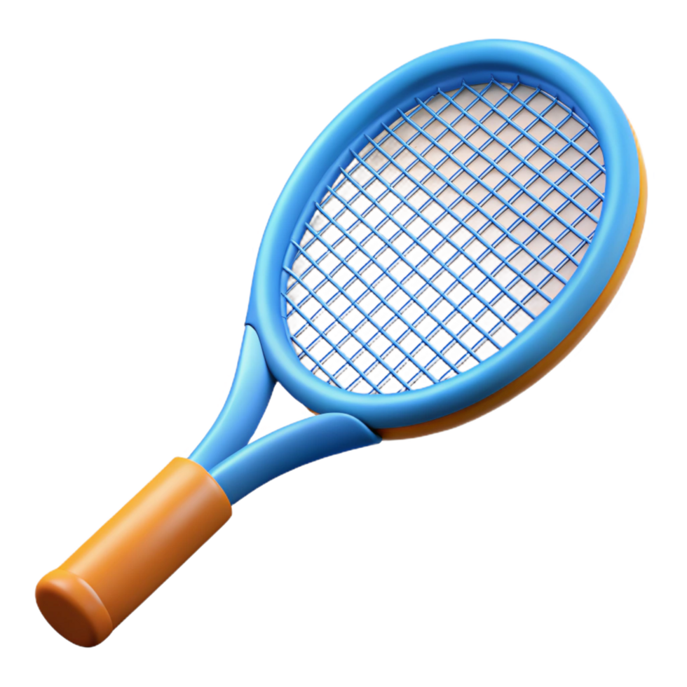 splendid dreamy tropical A tennis racket, NO BACKGROUND with Transparent Background. genuine png