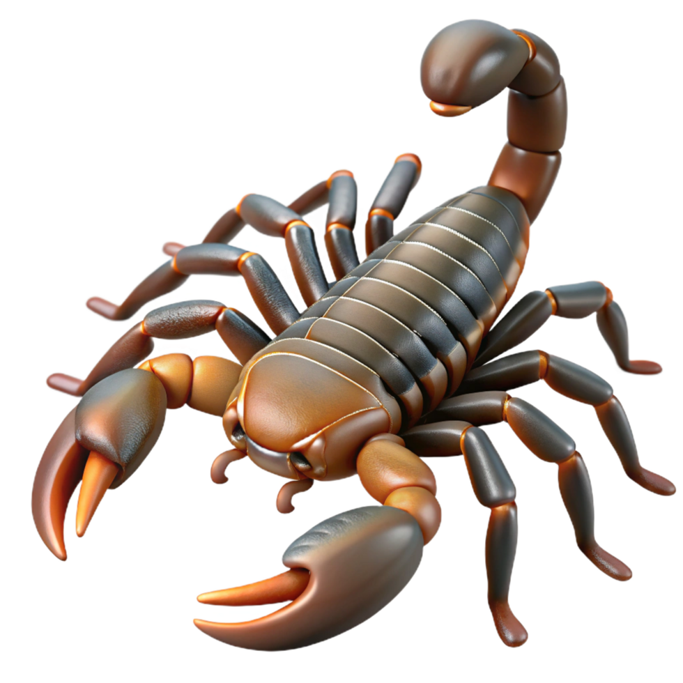 vibrant exceptional A close-up of a scorpion NO BACKGROUND with Transparent Background. png