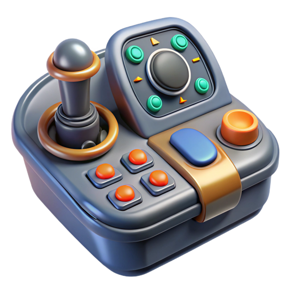 wonderful retro Spaceship cockpit control panel with buttons and levers NO BACKGROUND with Transparent Background. gallery standard png