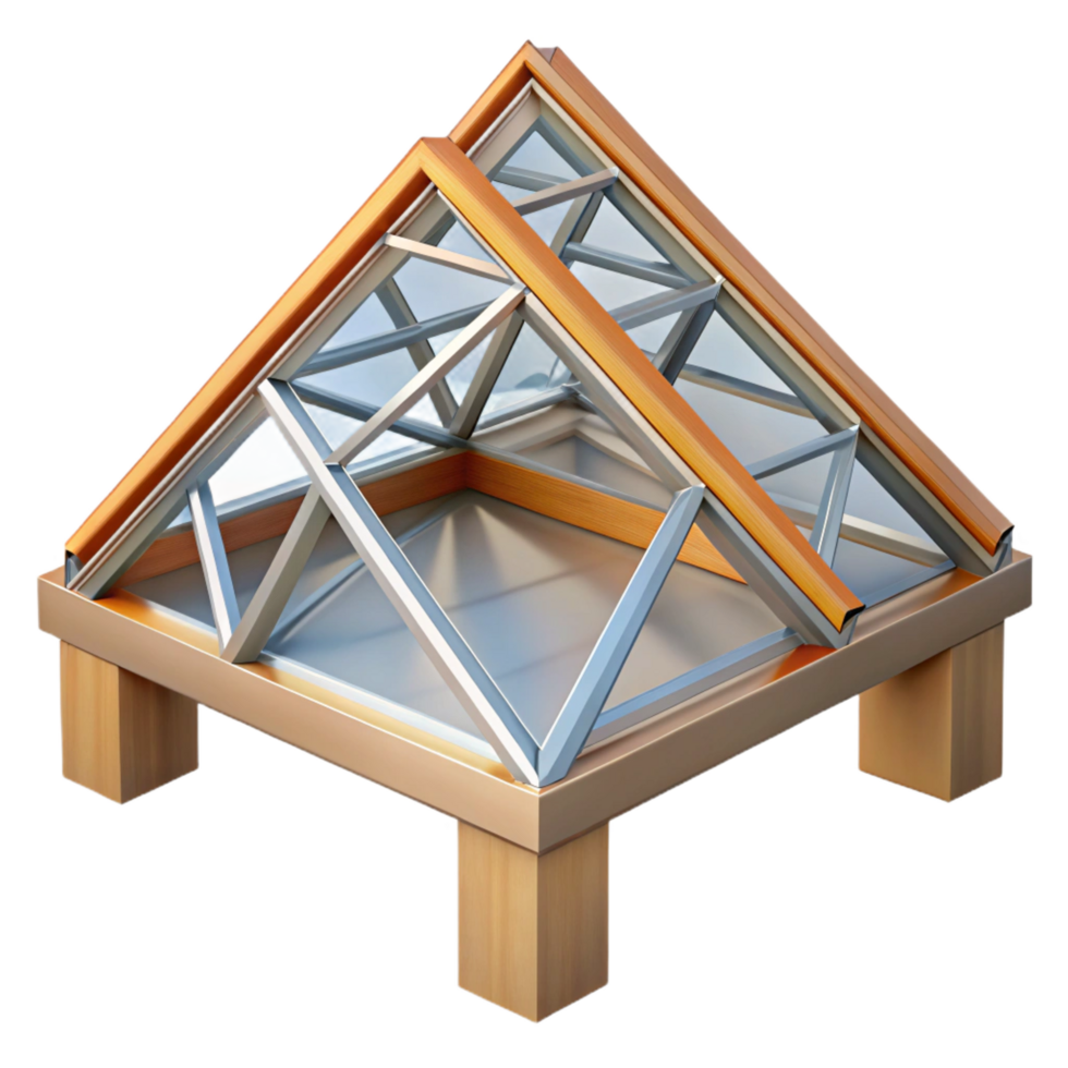 sought-after urban Roof truss connection detail, NO BACKGROUND with Transparent Background. luxury png