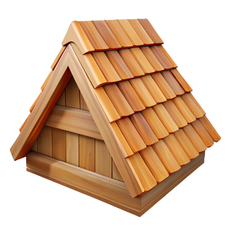 memorable vintage Wooden roof shingle, cedar wood, NO BACKGROUND with Transparent Background. exclusive png