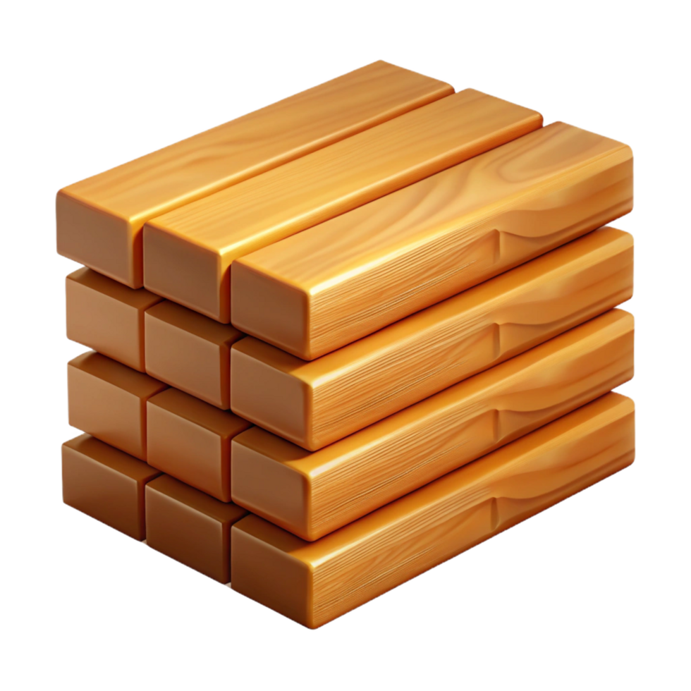sought-after geometric Stack of lumber NO BACKGROUND with Transparent Background. detailed png