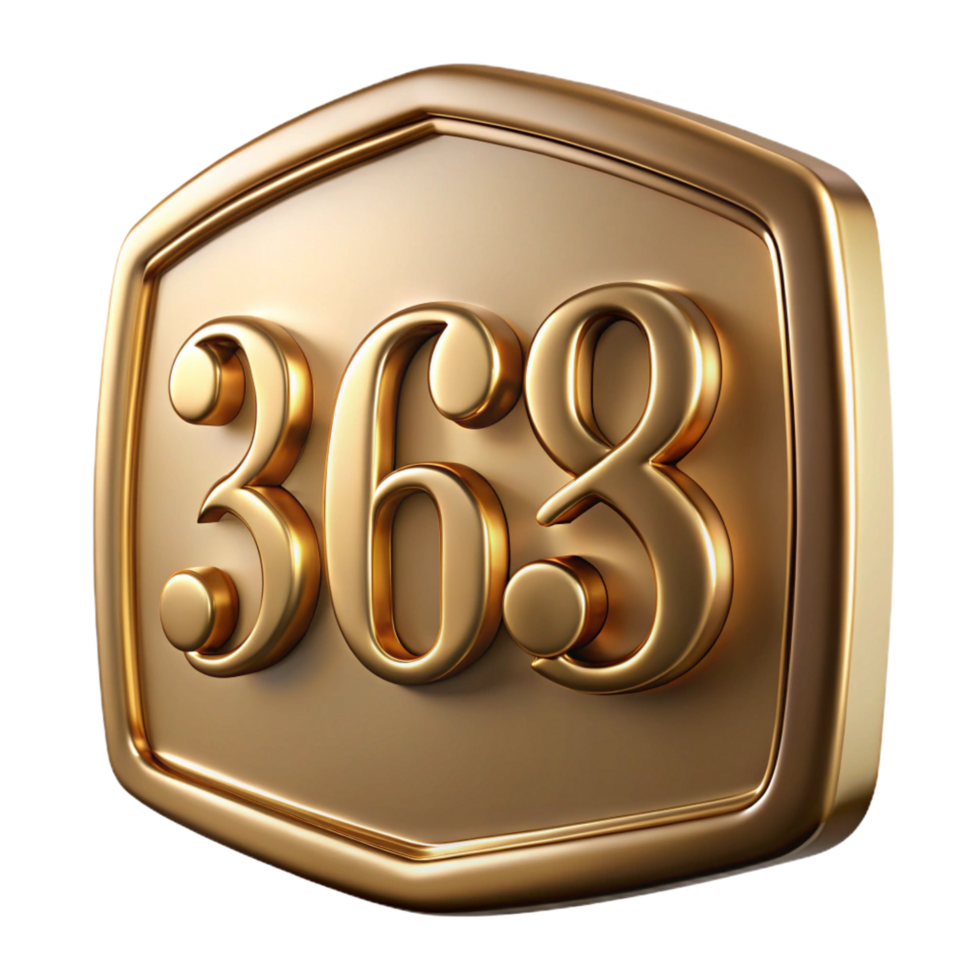 notable elegant House number plaque, brass, engraved, NO BACKGROUND with Transparent Background. genuine png