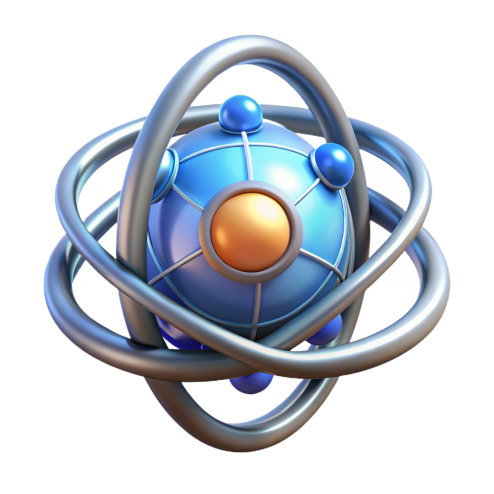 majestic melancholic abstract Futuristic energy cell with glowing core NO BACKGROUND with Transparent Background. flawless png