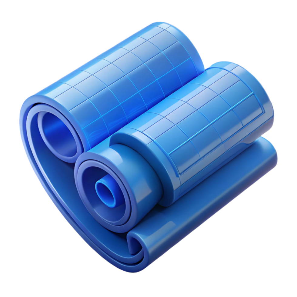 mesmerizing energetic creative Roll of architectural blueprints NO BACKGROUND with Transparent Background. studio quality png