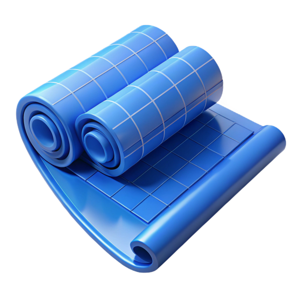 memorable industrial Roll of architectural blueprints NO BACKGROUND with Transparent Background. masterfully captured png