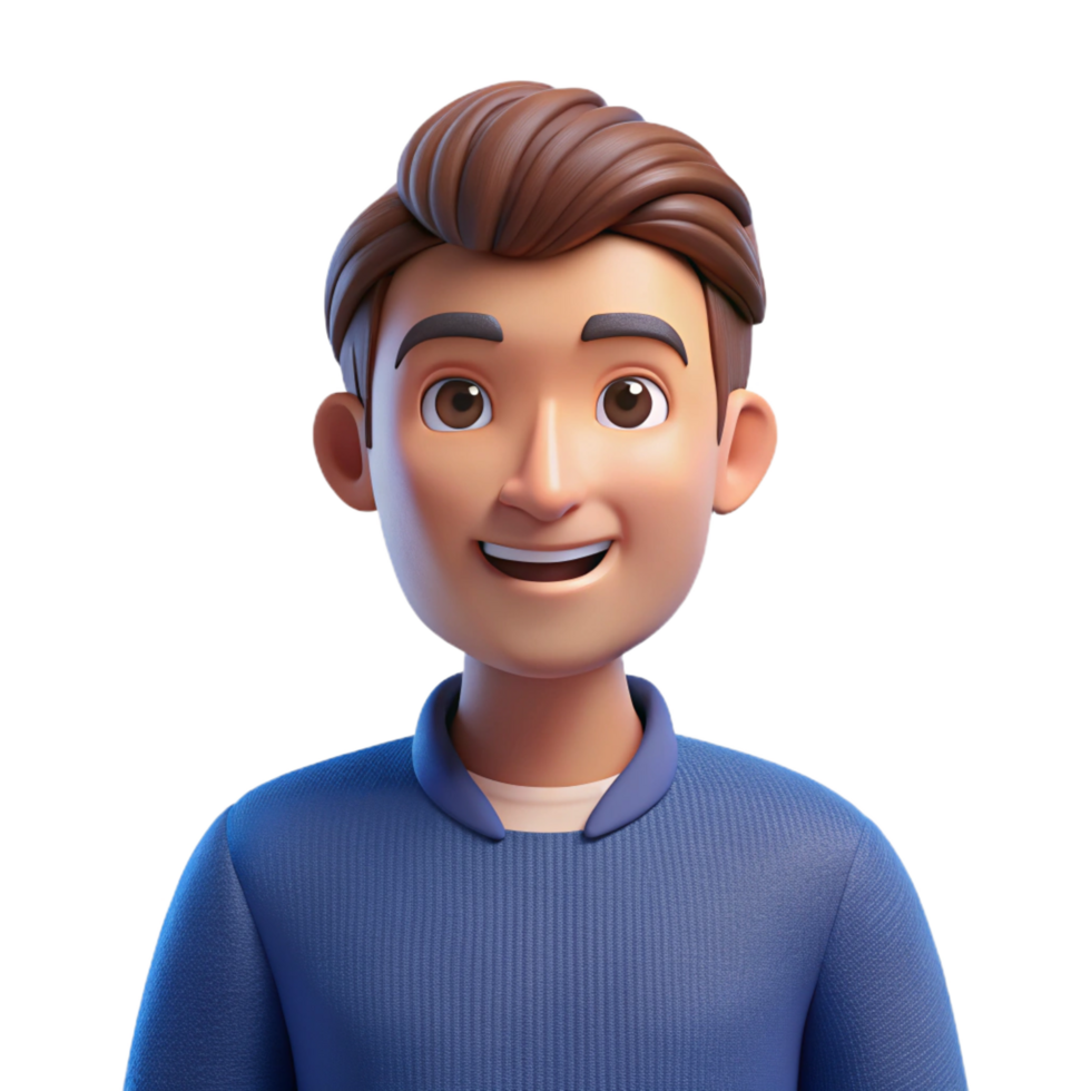 splendid avant-garde Confident young man in casual wear, NO BACKGROUND with Transparent Background. genuine png