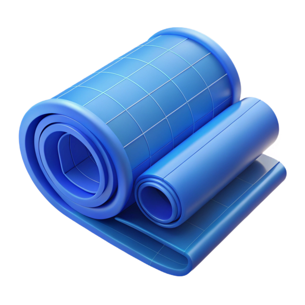 whimsical stunning Roll of architectural blueprints NO BACKGROUND with Transparent Background. impeccable png