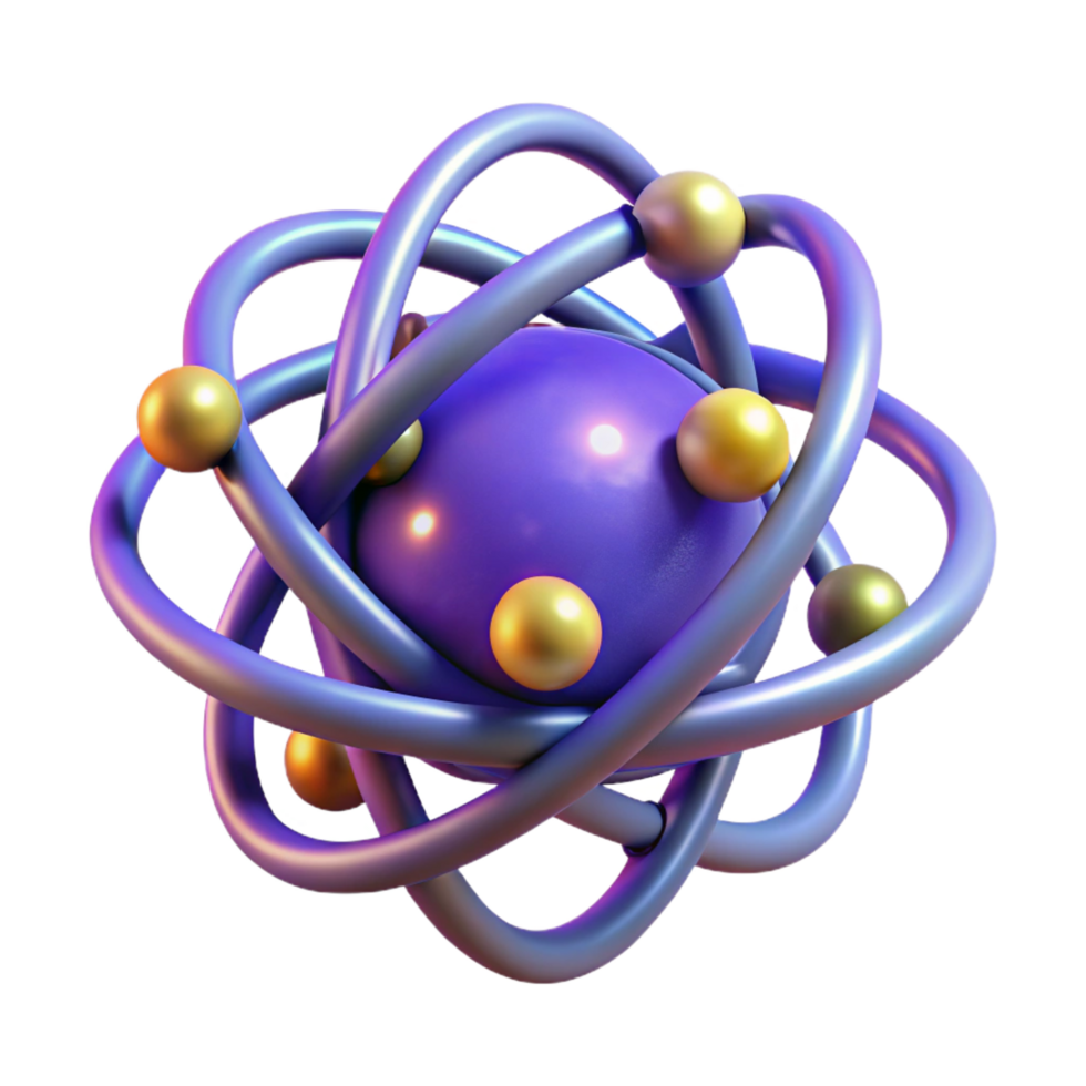 romantic stunning Quantum entanglement device with glowing particles. NO BACKGROUND with Transparent Background. ultra HD png