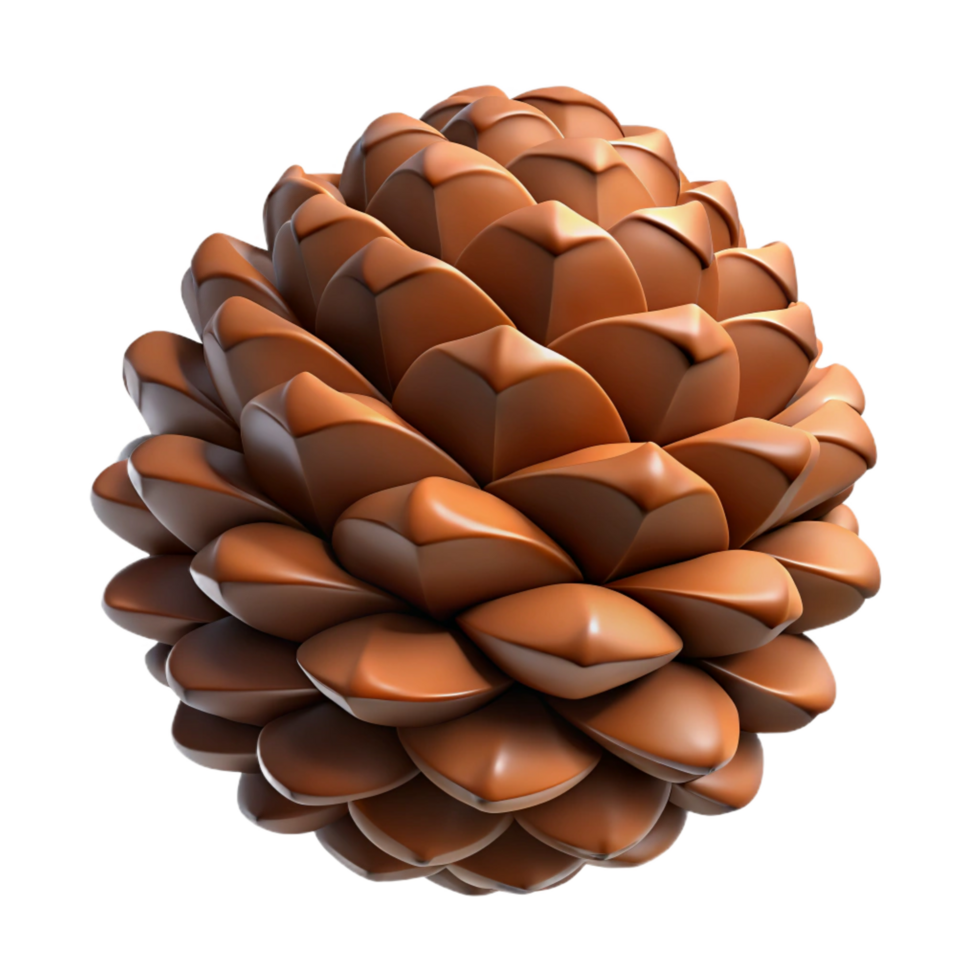 vibrant quintessential Pine cone isolated NO BACKGROUND with Transparent Background. png
