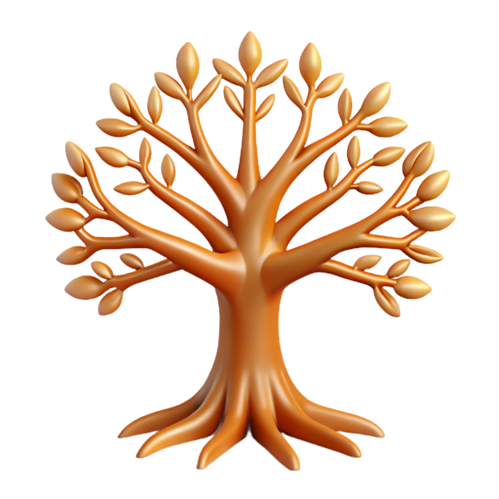 sumptuous coastal A stylized tree of life with intricate branches and roots. NO BACKGROUND with Transparent Background. top-tier png