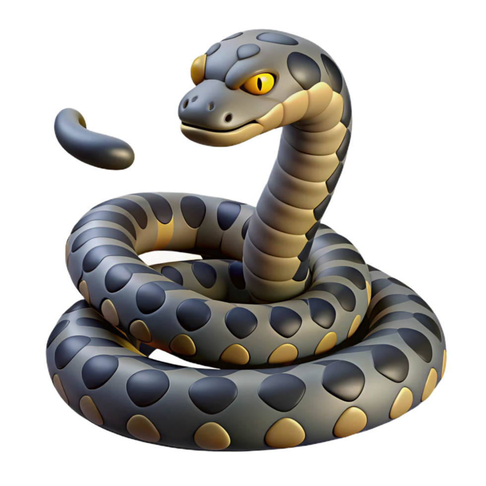 stunning exceptional A slithering rattlesnake, NO BACKGROUND with Transparent Background. png