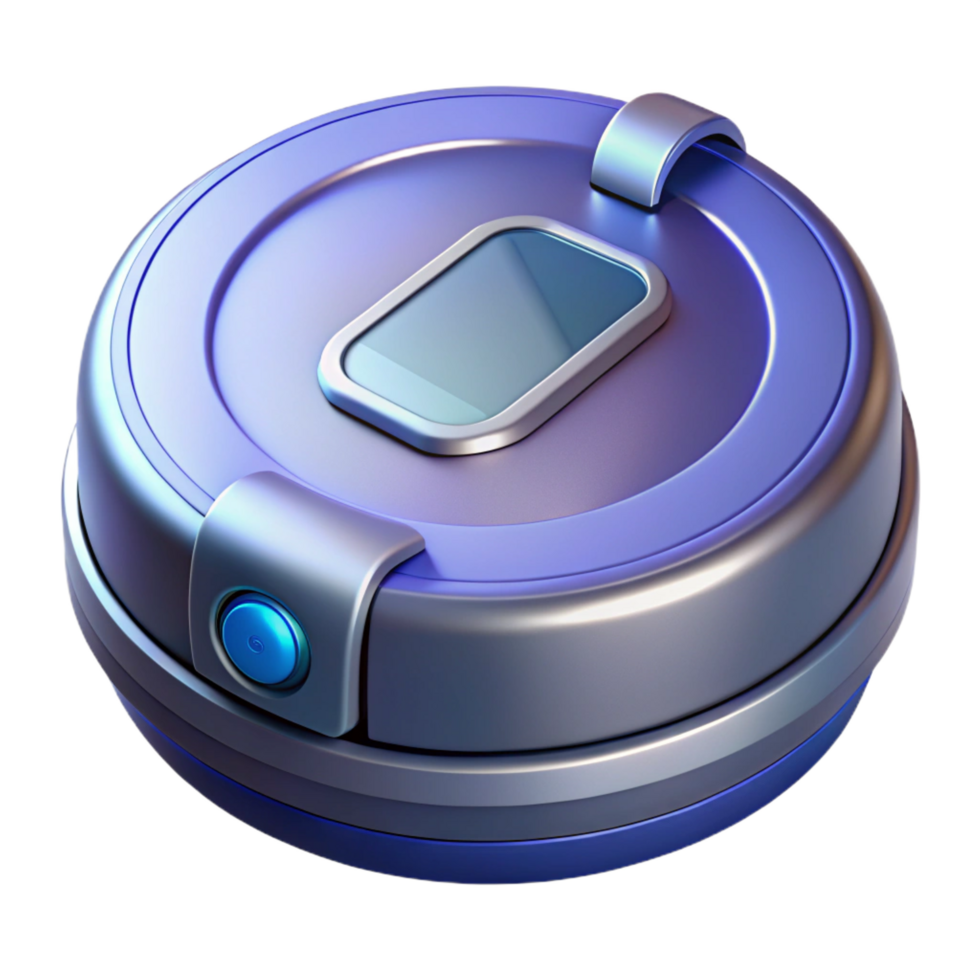 hypnotic organic Robot vacuum cleaner, automated cleaning NO BACKGROUND with Transparent Background. fine detail png