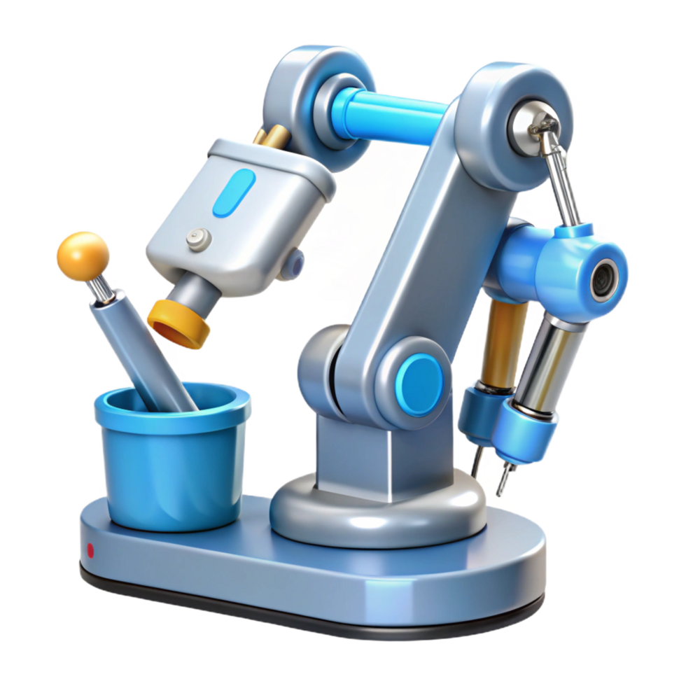 spectacular energetic organic Robotic surgical tool with precision instruments NO BACKGROUND with Transparent Background. professional png