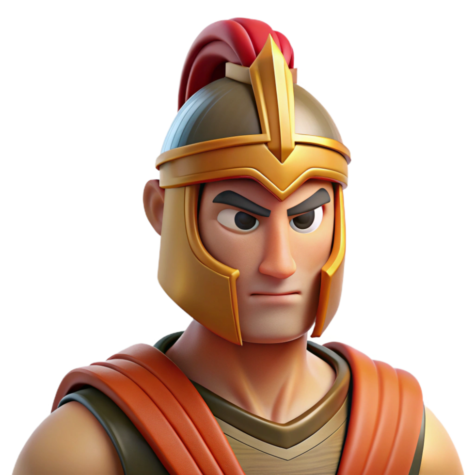 hypnotic peaceful contemporary Ares, Greek god of war, wearing a helmet NO BACKGROUND with Transparent Background. precision png