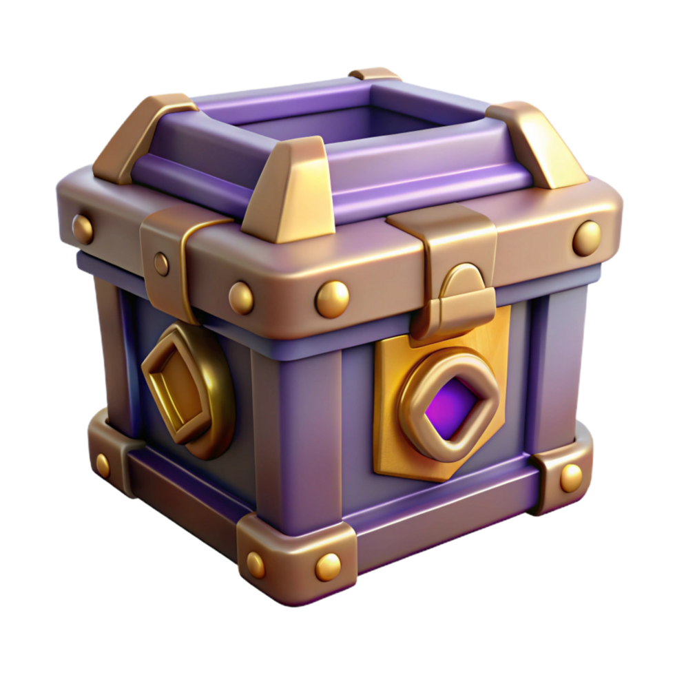 harmonious hypnotic Pandora's Box, mythical artifact, source of evils, NO BACKGROUND with Transparent Background. luxury png