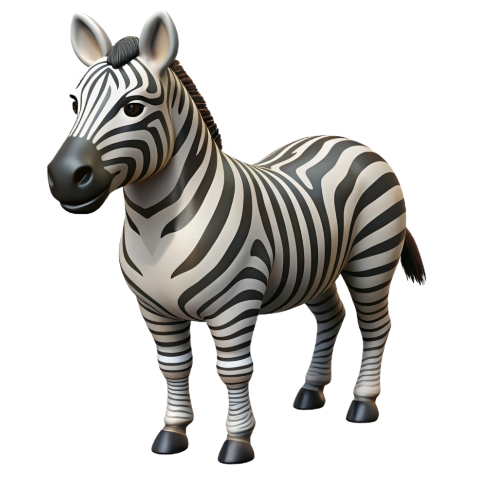 rare renaissance A black and white image of a zebra NO BACKGROUND with Transparent Background. 4K png