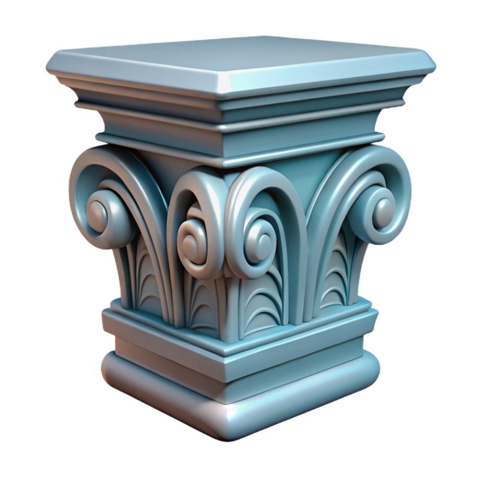 glorious iconic Sketch of a decorative molding NO BACKGROUND with Transparent Background. png