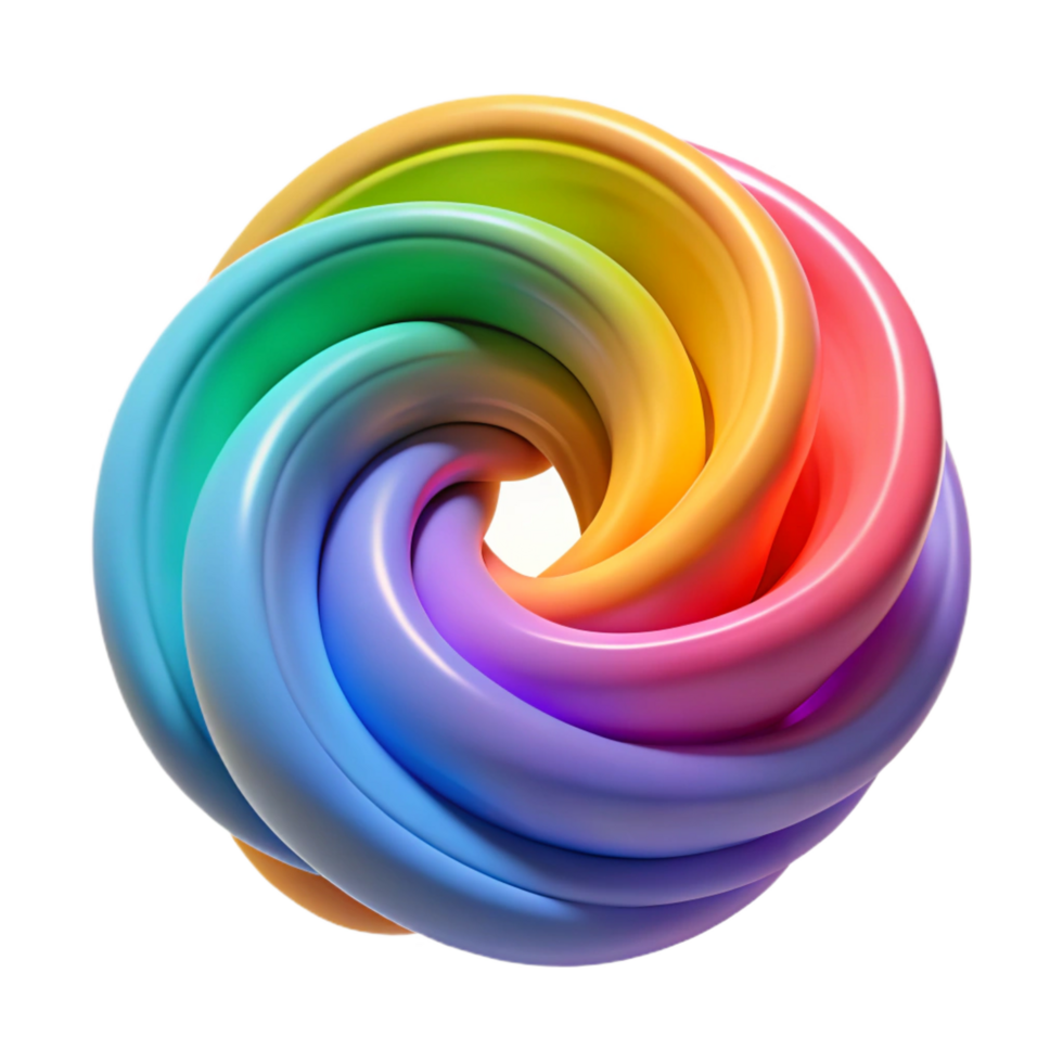 sought-after nordic A swirling vortex of rainbow-colored smoke. NO BACKGROUND with Transparent Background. gallery standard png
