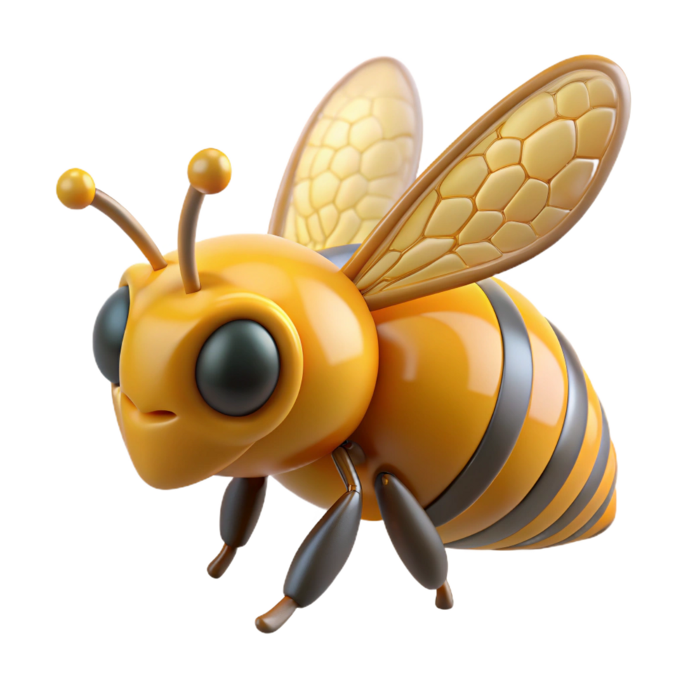 rare baroque A close-up of a bee collecting pollen, NO BACKGROUND with Transparent Background. premium png