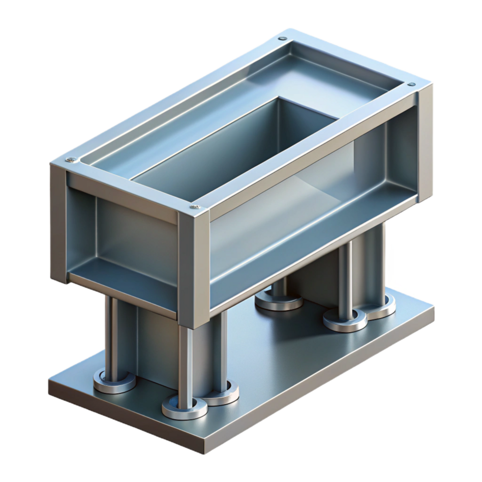mesmerizing intense vintage CAD drawing of a steel beam connection NO BACKGROUND with Transparent Background. artisan png