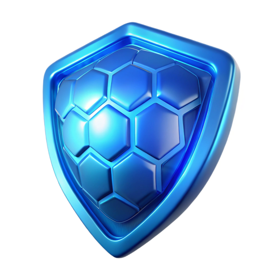 hypnotic coveted Energy shield, translucent, glowing blue, hexagonal pattern, NO BACKGROUND with Transparent Background. png