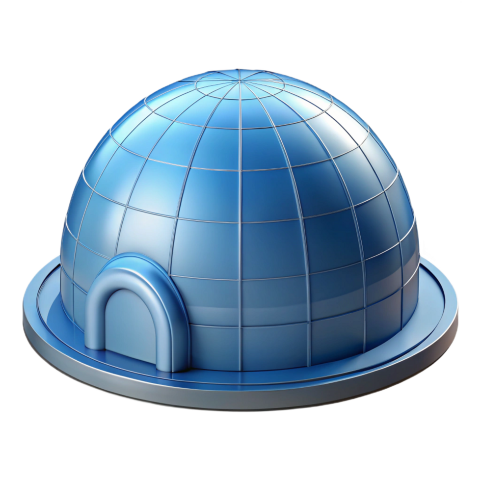 standout bohemian Blueprint of a monolithic dome NO BACKGROUND with Transparent Background. 8K png