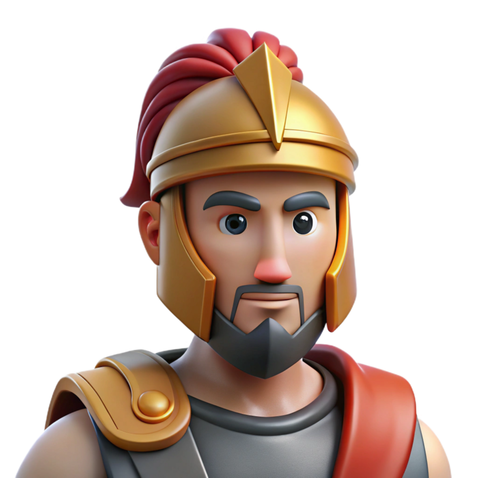 serene classic Ares, Greek god of war, wearing a helmet NO BACKGROUND with Transparent Background. exclusive png