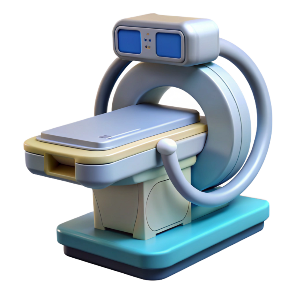 mesmerizing classic Advanced medical scanner with digital display and probes NO BACKGROUND with Transparent Background. professional png