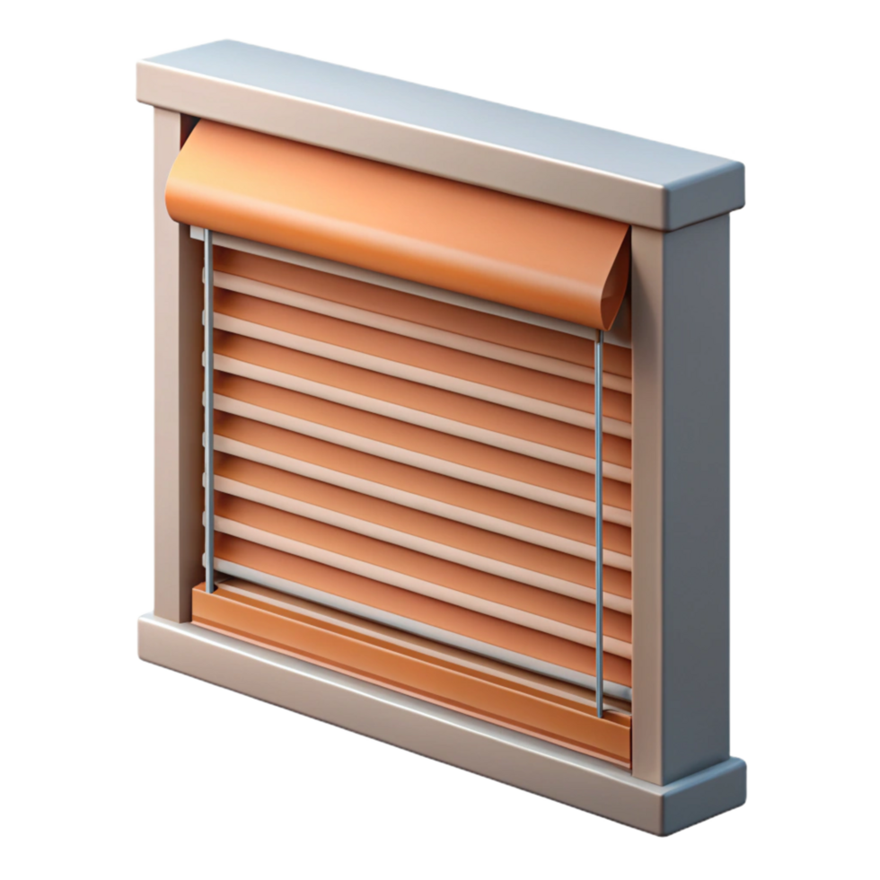 wonderful notable Modern window blind, slatted design, NO BACKGROUND with Transparent Background. png